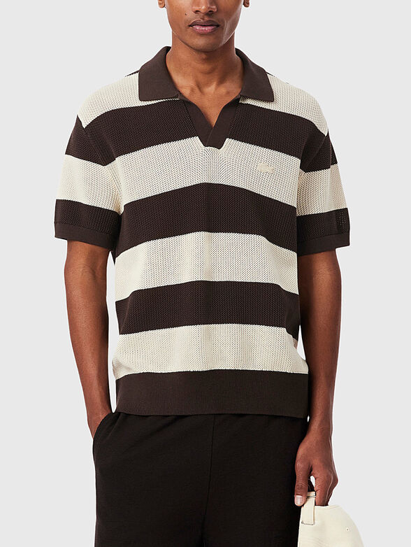 Striped cotton sweater - 1