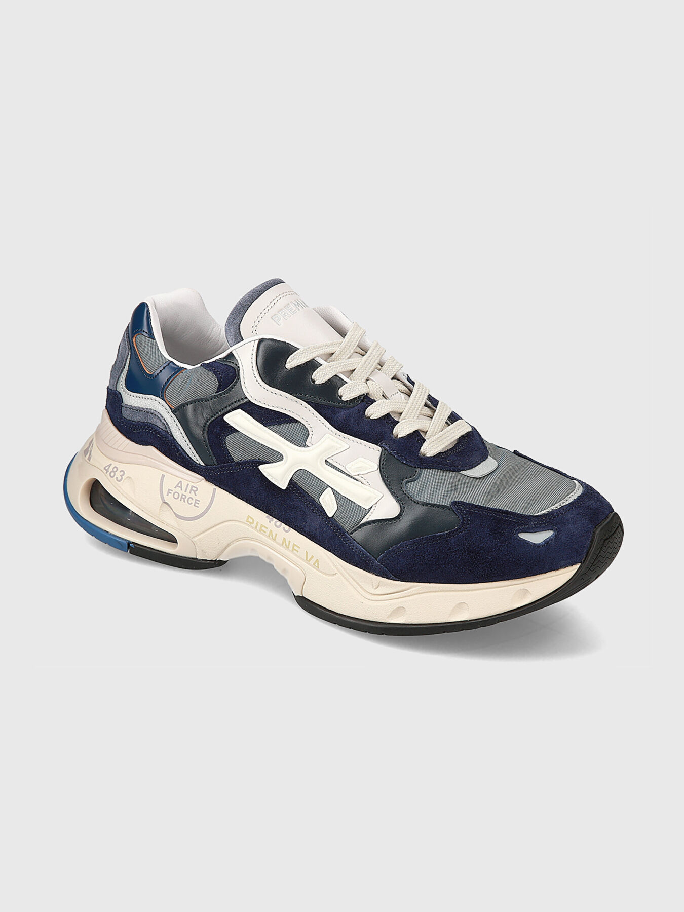 スニーカー PREMIATA SHARKY-D (20766) PREMIATA プレミアータ ローカットスニーカー 023 SHARKY 牛革