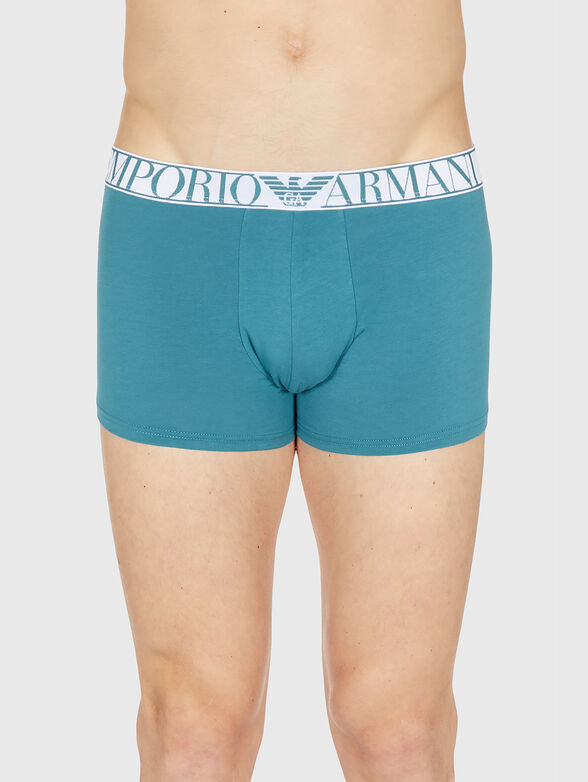 Set of two pairs cotton boxer shorts with logo - 2