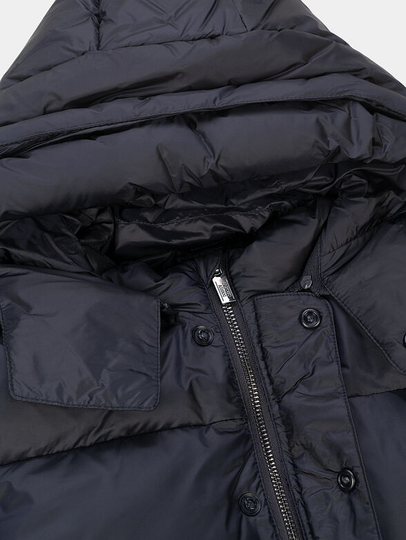 Padded jacket with removable hood - 4