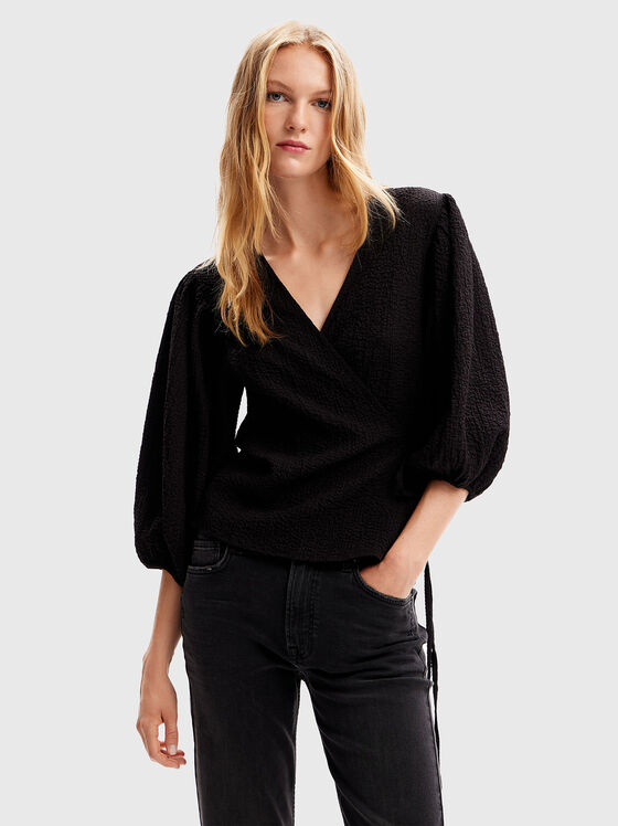 Puff sleeve dress - 1