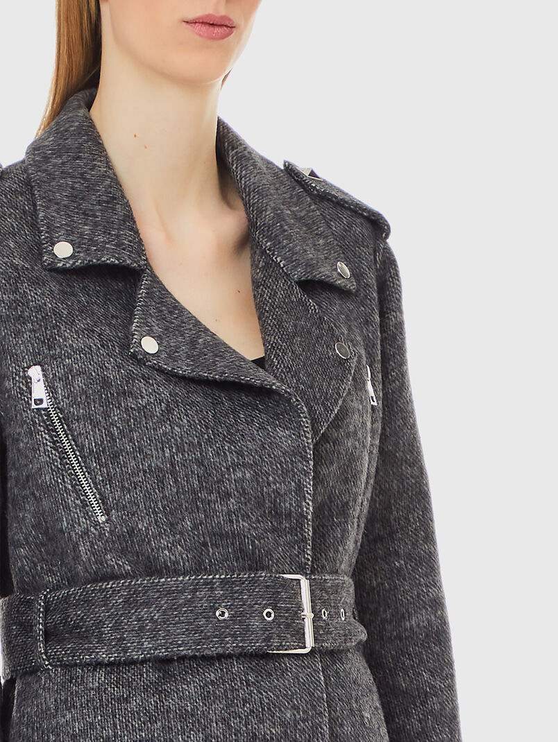 Short coat with belt - 3