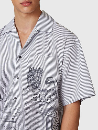 Striped shirt with print - 5