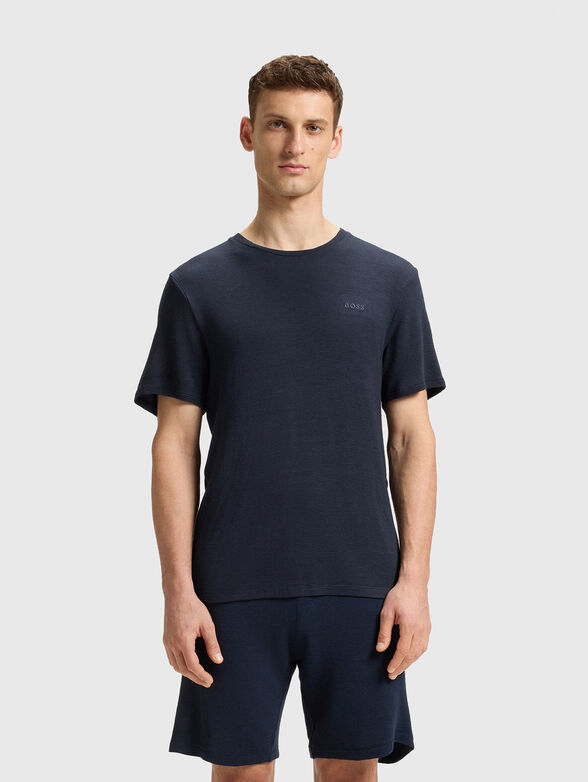 T-shirt with oval neckline - 1