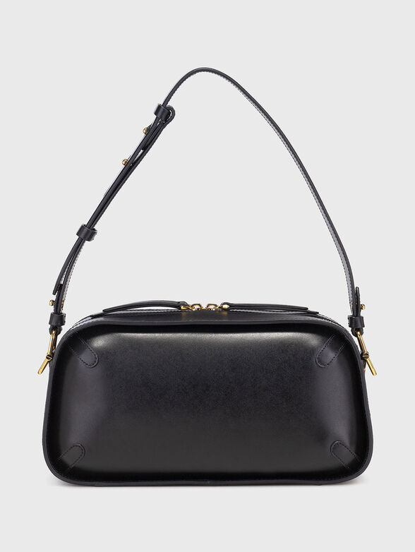 Leather bag with logo and gold details - 2
