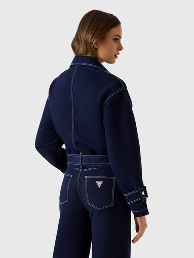 Denim biker jacket - 3