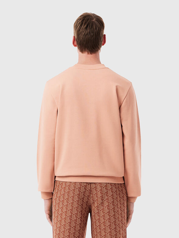 Sweatshirt with oval neckline and logo - 3