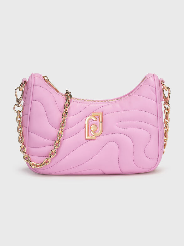 Black crossbody bag with logo accent - 1
