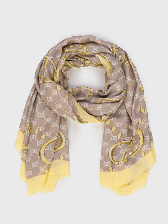 Logo print scarf - 1