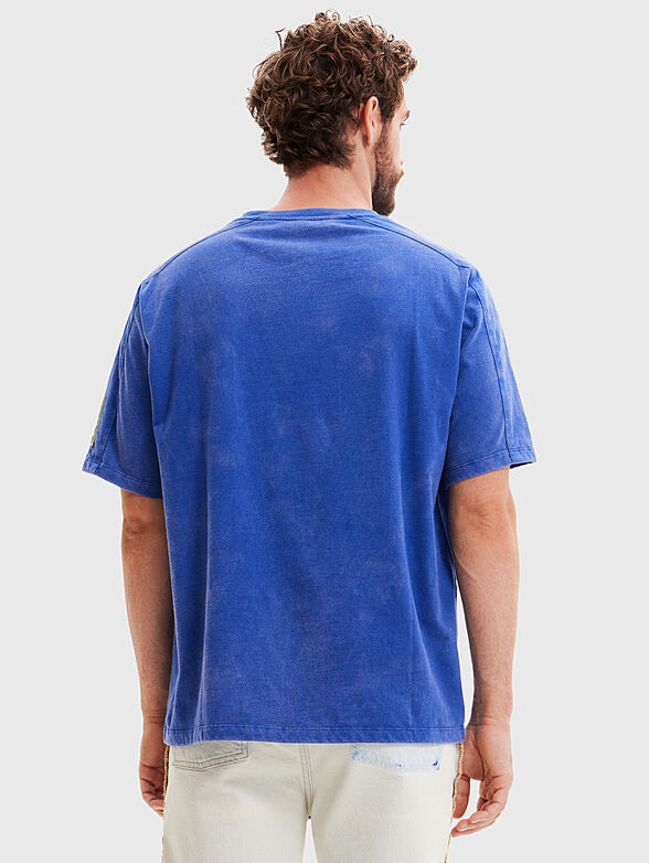 FRANK blue oversized T-shirt  - 3