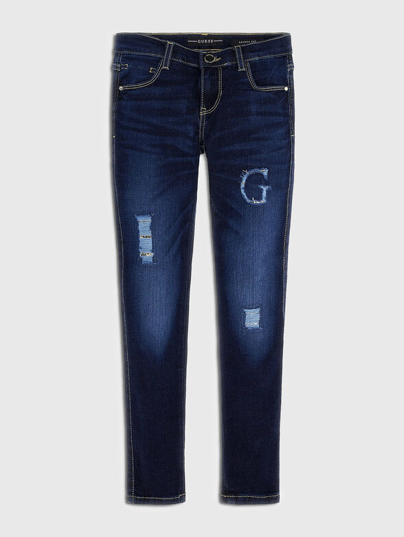 Skinny jeans with hidden sequins - 1