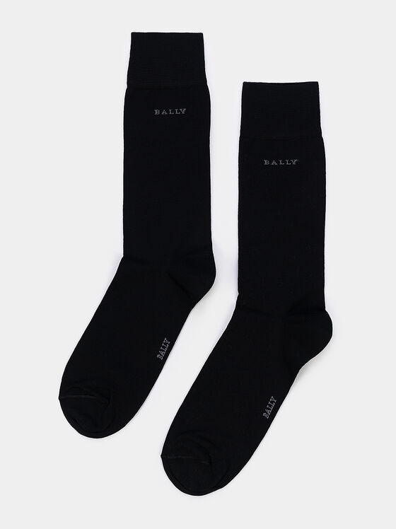 Чорапи с лого принт - 1