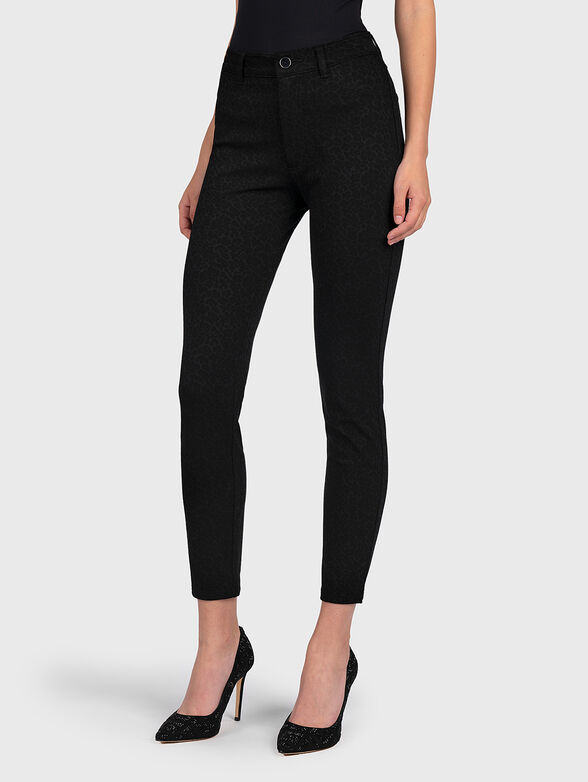SEXY CURVE Pants with animal print - 1