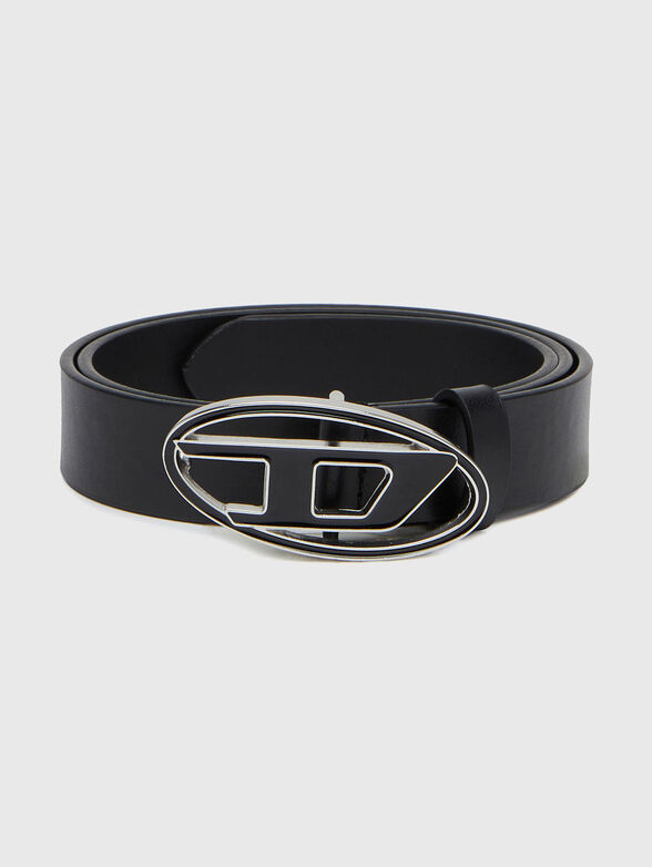 B-1DR 25 leather belt with oval logo - 1