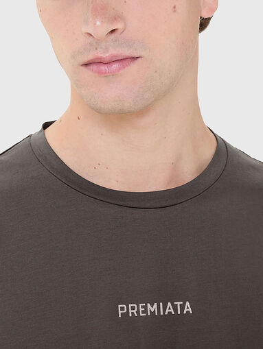 Cotton T-shirt with oval neckline - 5