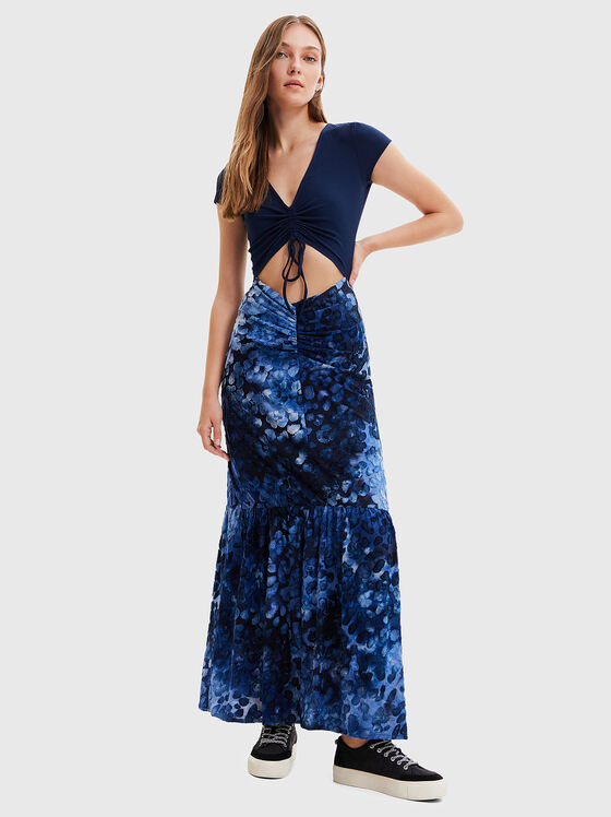 BRIGHTON maxi dress with animal print - 1