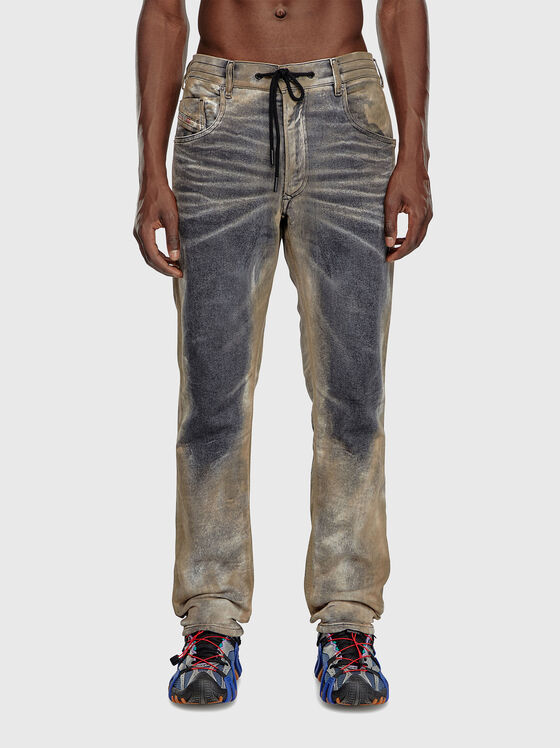 2032 D-KROOLEY-B JOGG jeans with coated effect - 1