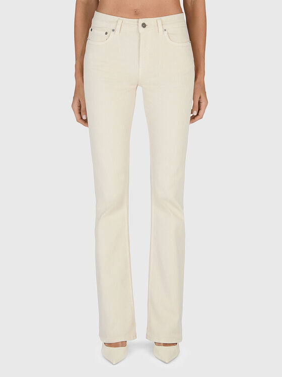 Скини дънки NEWLOLA в цвят екрю - 1