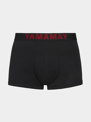 FASHION COLOR Black cotton trunks - 4