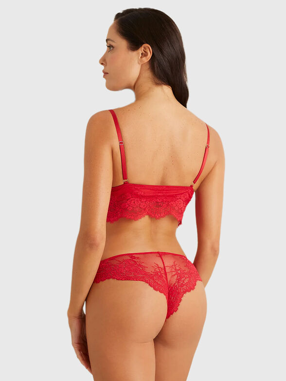 UNVEIL RED bodysuit with cut out details - 2