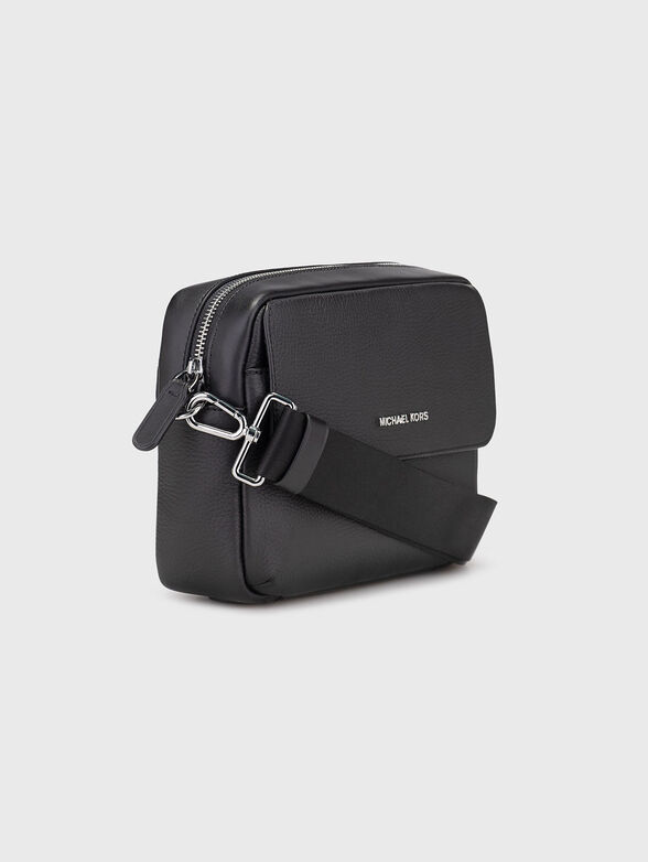 Leather crossbody bag with logo - 4