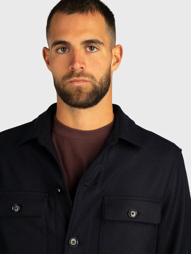 Long sleeved wool shirt - 4