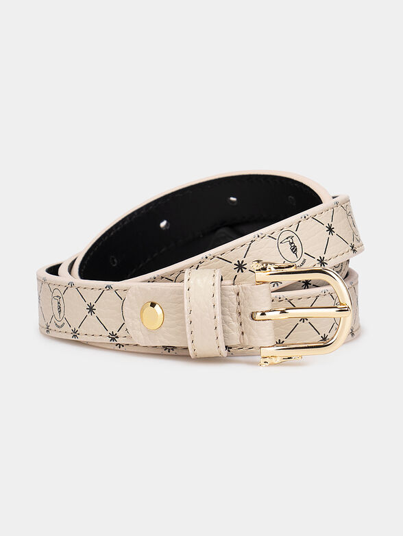 Belt with monogram print - 1