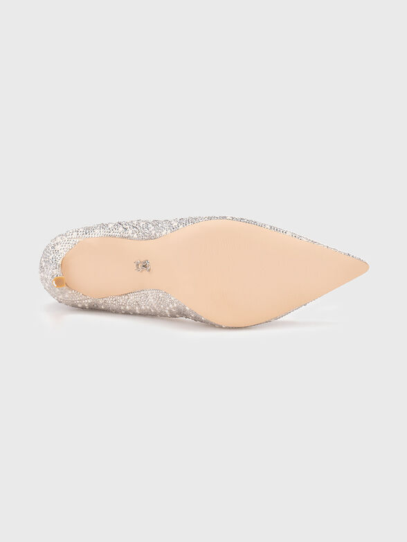 Heeled shoes with rhinestones - 5
