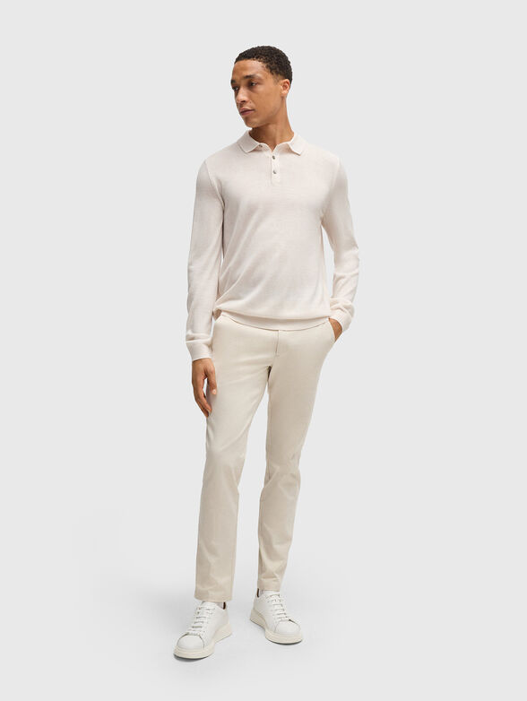 LANCIONE slim-fit wool sweater - 2