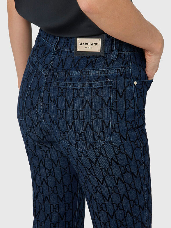 BEA jeans with monogram print - 2