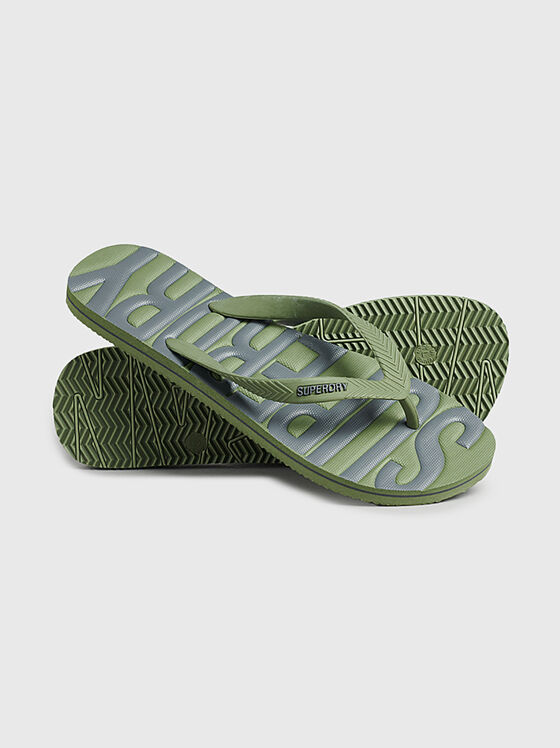 Плажни обувки VINTAGE с контрастно лого - 1