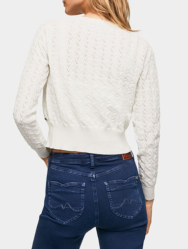 BONELL white cardigan with buttons - 3