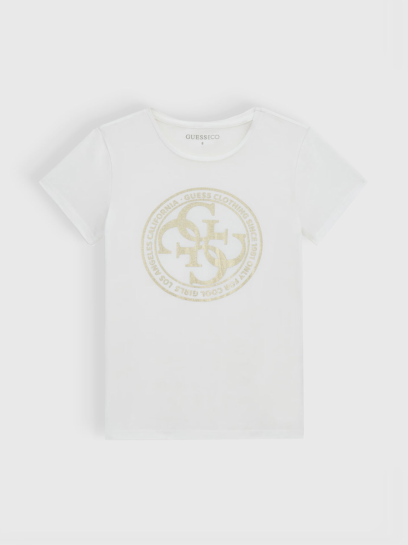 人気特価 logo glitter with T-shirt print GUESS brand トップス