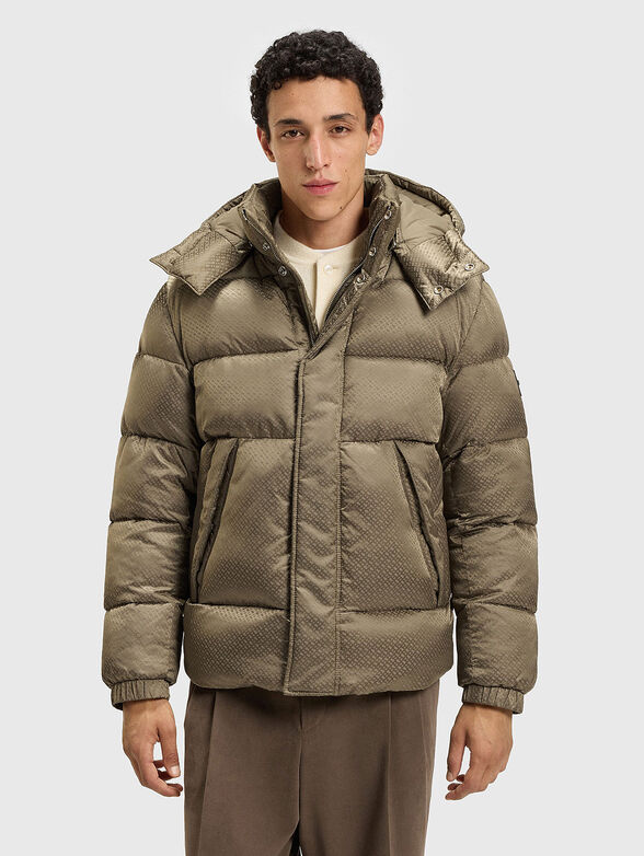 Jacket with removable hood and pockets - 1