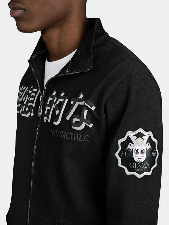 Printed sweatshirt with grey accents - 3