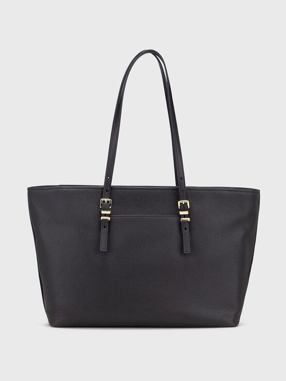 Large leather bag with logo - 2