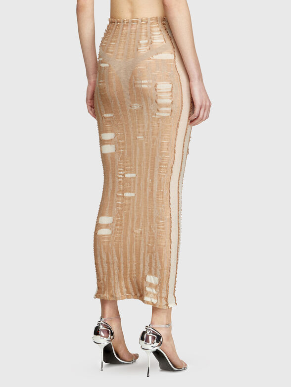 M-CALINA midi skirt with accent rips - 3