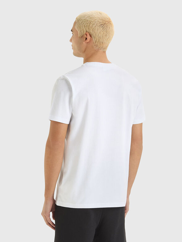 White T-shirt with contrasting print - 3