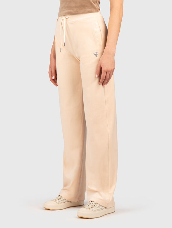 Velvet sports trousers  - 1