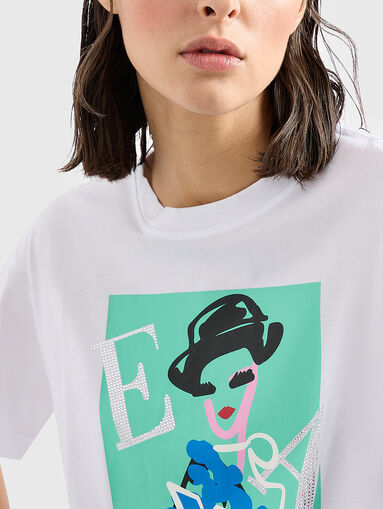T-shirt with art print - 4