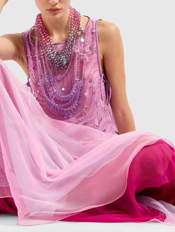 Top in pink with sequins - 4