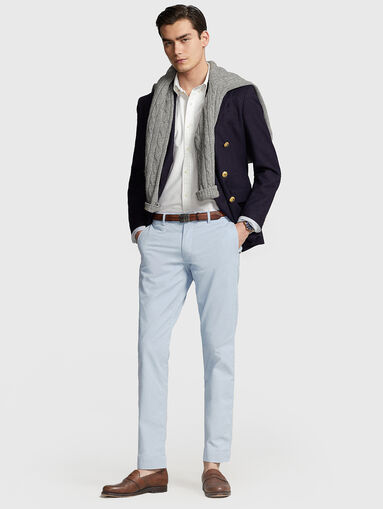 Blue chino pants - 4