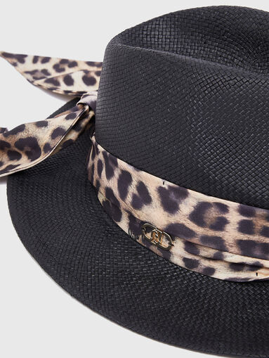 Panama hat with foulard ribbon - 5