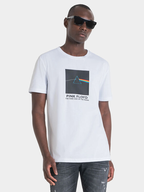 Памучна тениска с Pink Floyd принт - 1