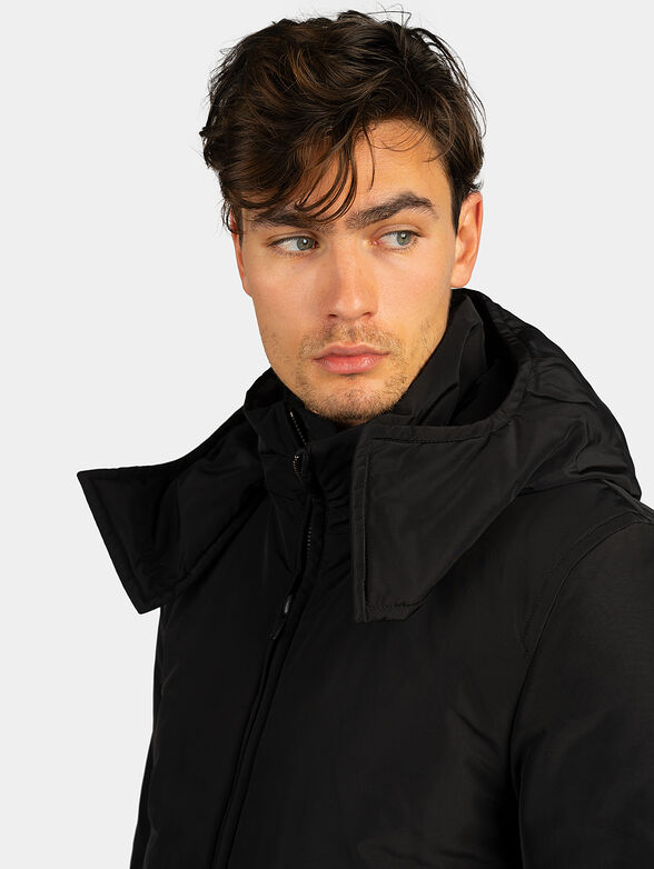 Padded jacket with detachable hood - 5