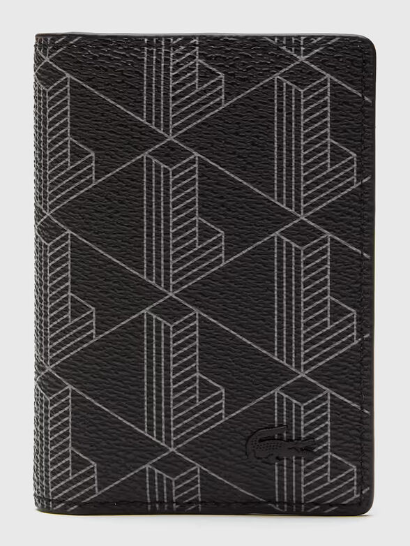 Card holder with monogram print - 1