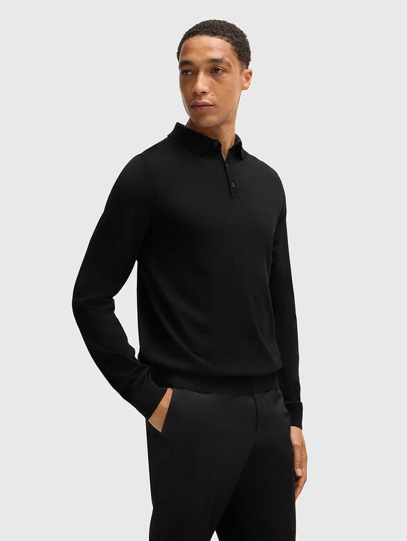 LANCIONE slim-fit wool sweater - 1