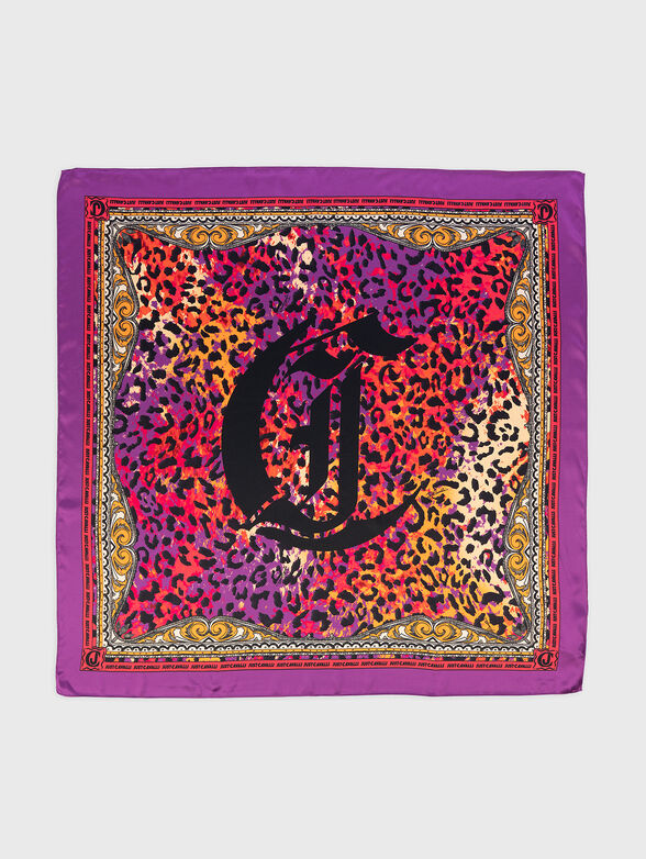 Silk scarf with animal print - 2