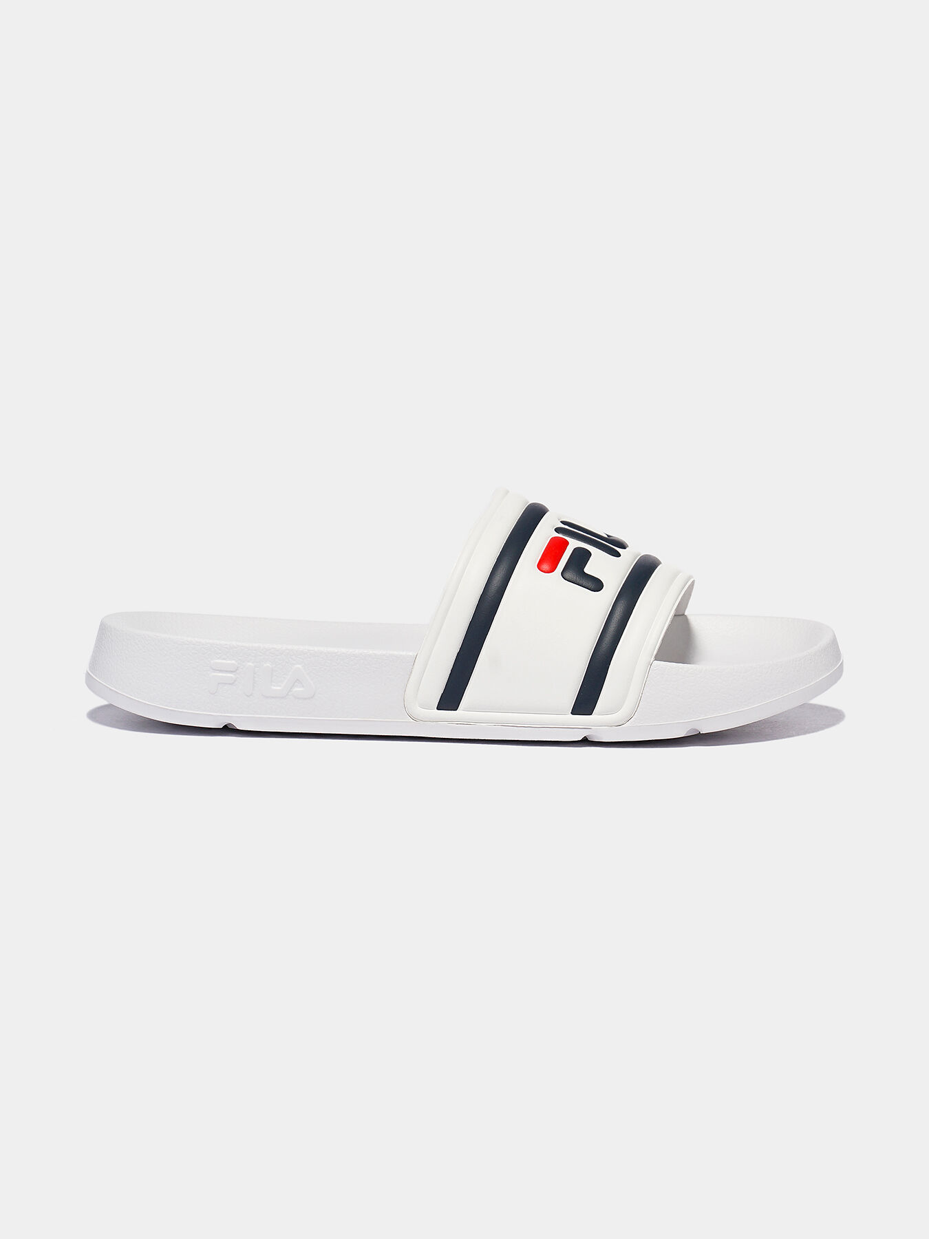 MORRO BAY Black slippers with logo brand FILA Globalbrandsstore