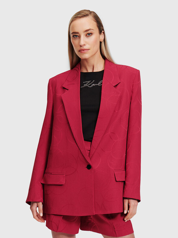 Blazer with logo details - 1